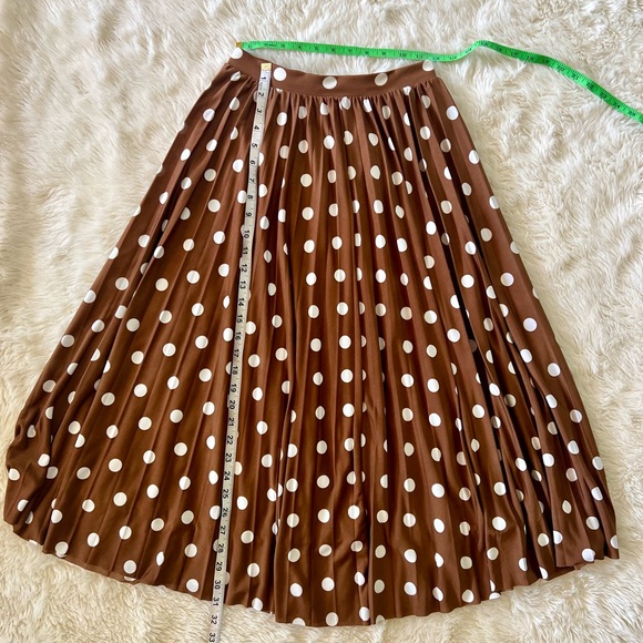 HALLHUBER  2 Piece Brown Polkadot Skirt & Top Size XS - Picture 6 of 10